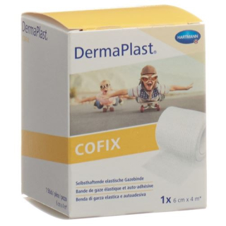 DermaPlast COFIX gauze bandage 6cmx4m white