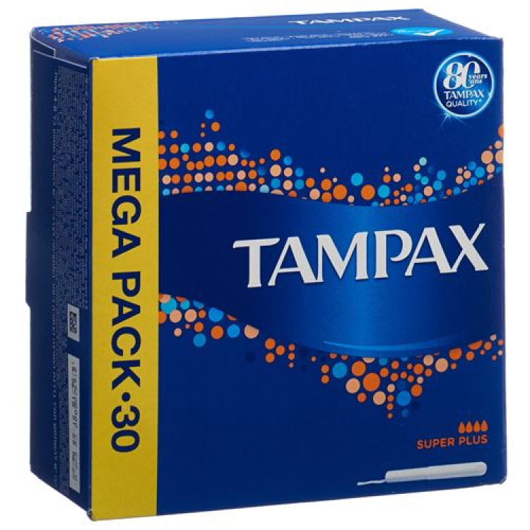 Tampax 탐폰 슈퍼 플러스 30개입