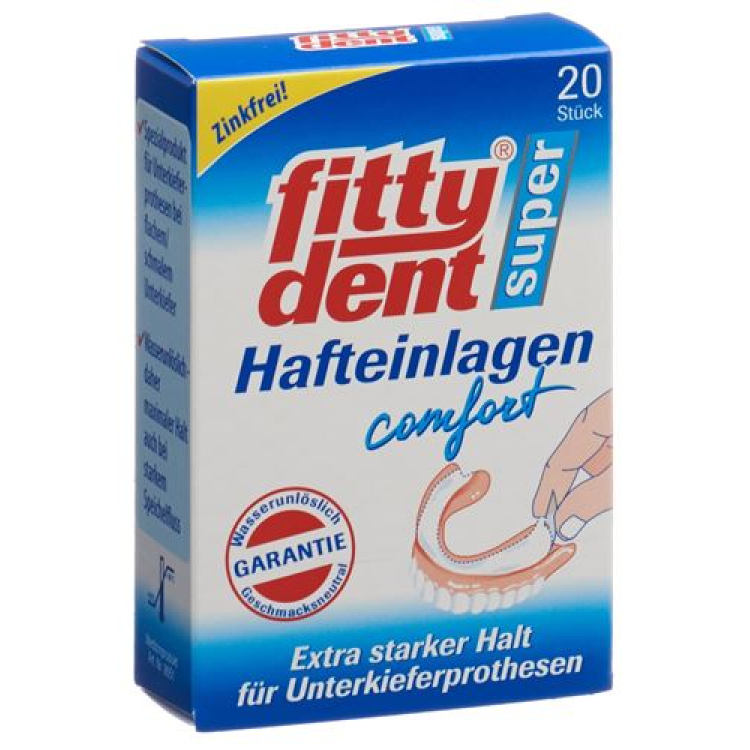 Fittydent bantalan perekat lem super 20 pcs