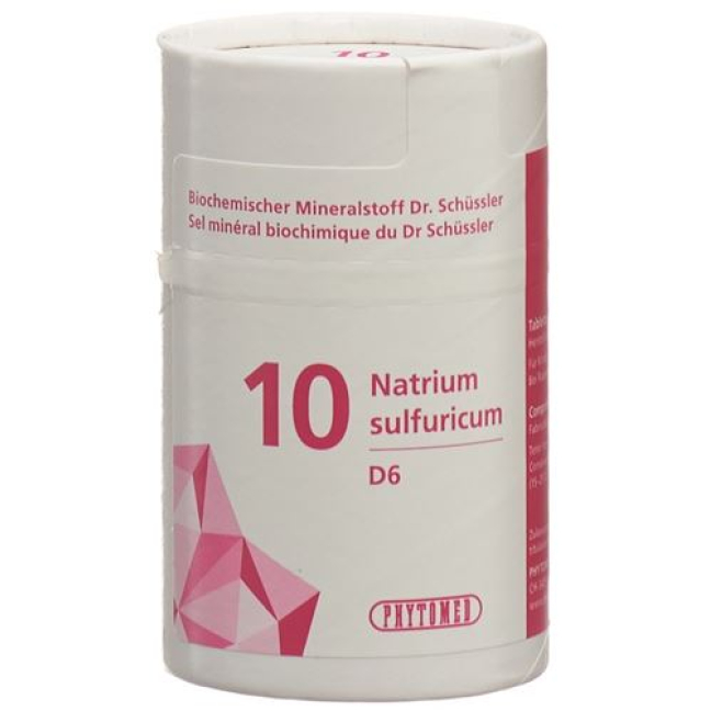 PHYTOMED Schüßler NR10 Sodium Sulphate Tbl D 6 - Homeopathic Health Product