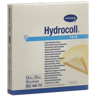 HYDROCOLL THIN Hydrocolloid Verb 7,5x7,5cm 10 stk.