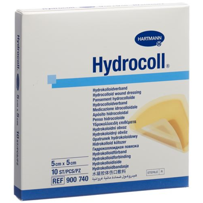 Hydrocoll hydrokolloid Verb 5x5cm 10 stk
