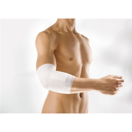 Mollelast selvklæbende bandage 6cmx20m hvid