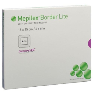 Penso de espuma de silicone Mepilex Border Lite 15x15cm 5 unid.