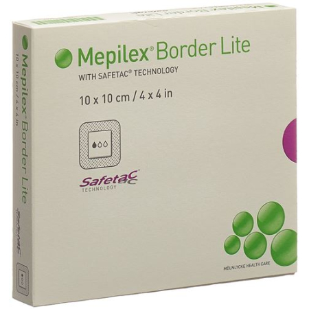 Mepilex Border Lite სილიკონის ქაფის სახვევი 10x10 სმ 5 ცალი