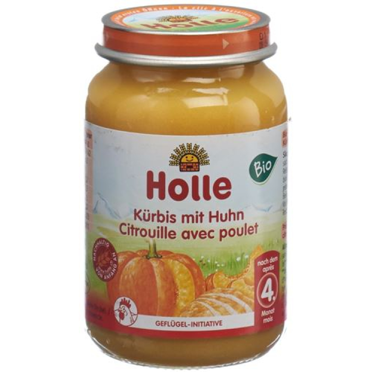 Holle Pompoen Met Kip Demeter Bio 190 g