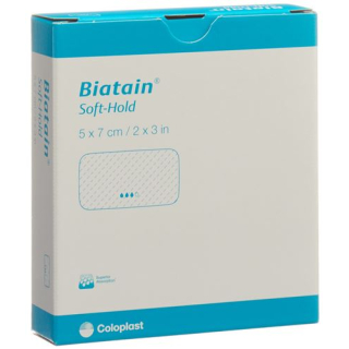 Biatain soft-hold foam dressing 5x7cm 5 τεμ