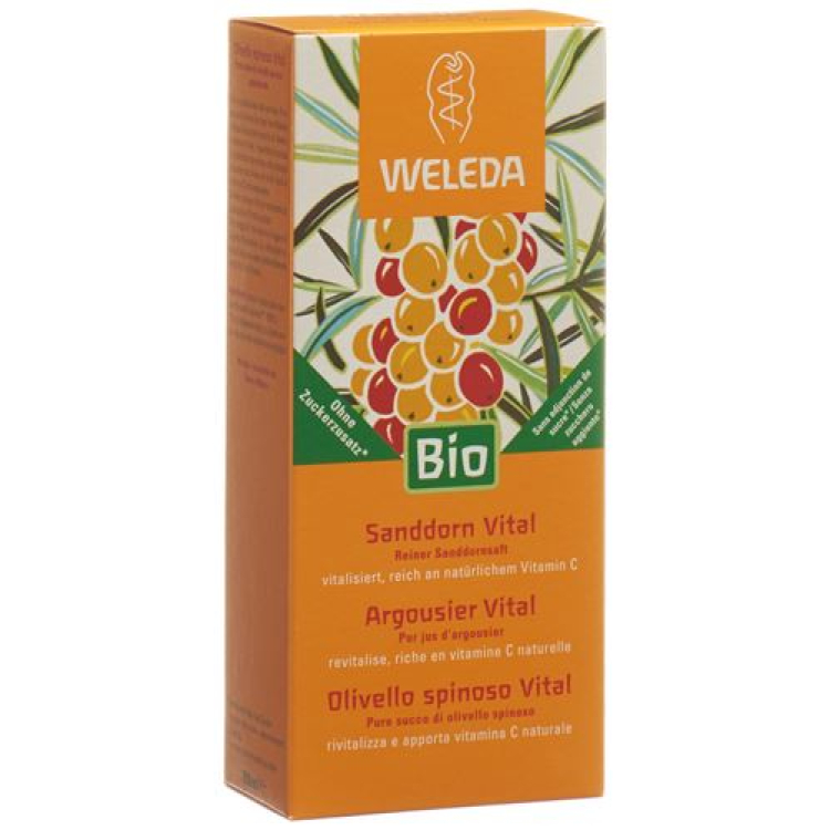 Μπουκάλι χυμού Weleda Vital Sea Buckthorn 200 ml