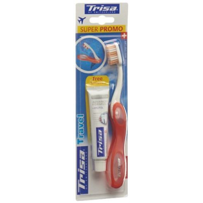 Trisa travel promo with free toothpaste