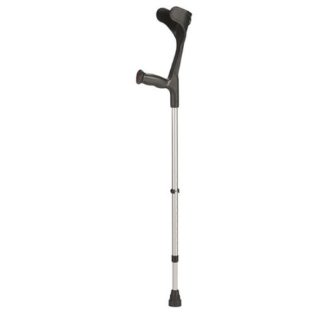 Sahag Crutches Hard Grip Alu Black -140kg 1 Pair