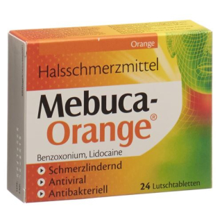 Mebuca Orange Lozenges 24 pcs