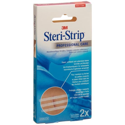 3M Steri Strip 6 x 75 mm Vit Förstärkt 2 x 3 st