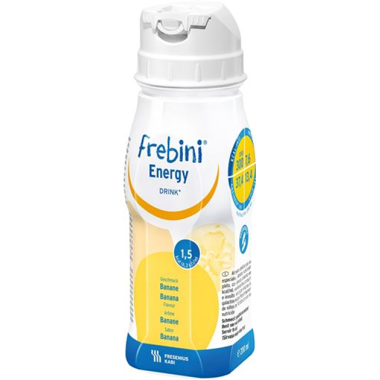 Frebini Energy DRINK банан 4 бутылки 200 мл