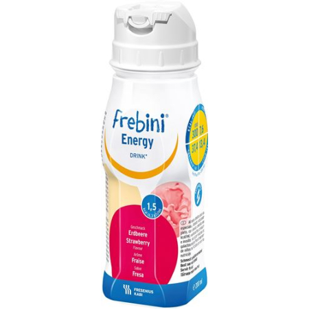 Frebini Energy DRINK Truskawka Fl 4 200 ml
