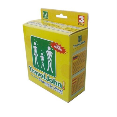 Travel john engangs urinal unisex 3 stk