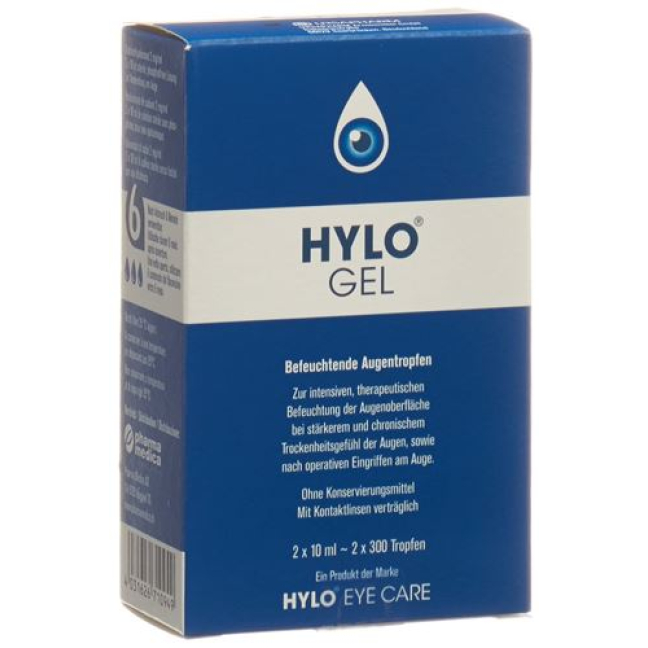 Hylogel Gd Opht 0,2% 2 x 10 ml