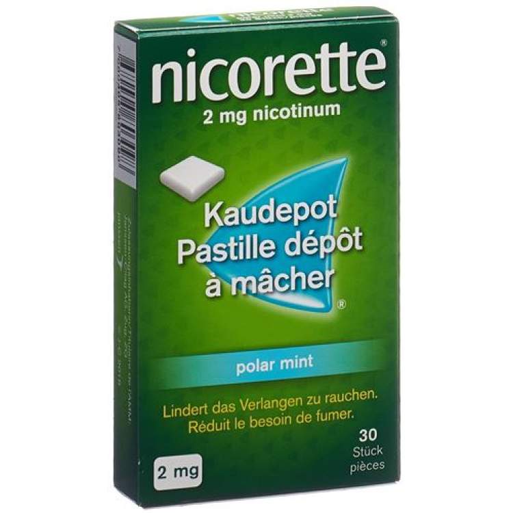 Nicorette Polar Mint Kaudepots 2 mg 30 kos