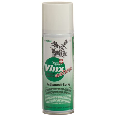 VINX NATURE Spray Antiparasitário para pequenos animais 200 ml