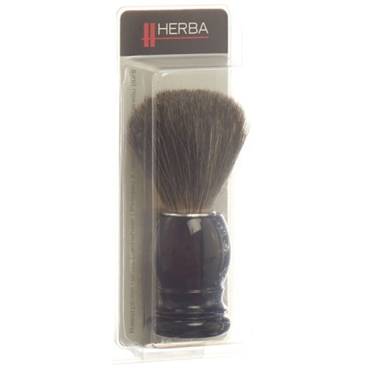 Escova de barbear HERBA cabelo de texugo puro