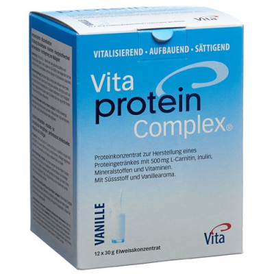 Vita protein complex powder vanilje 30 g x 12 poser