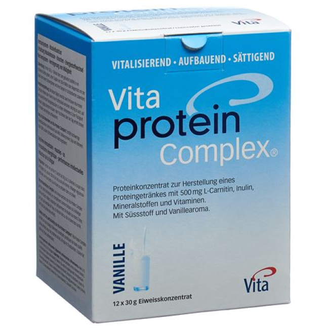 Vita Protein Complex Powder Vanilje 30 g x 12 poser