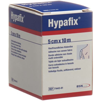 Hypafix selvklæbende fleece 5 cm x 10 m rulle