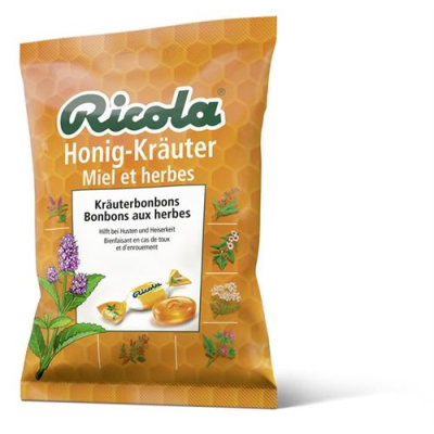 Ricola шөптен жасалған бал шөптен жасалған кәмпиттер Батальон 125 г