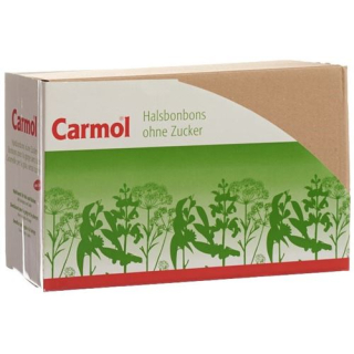 Carmol throat sweets without sugar tray 12 bags 75 g