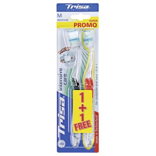Trisa Intensive Care toothbrush medium duo 2 pcs