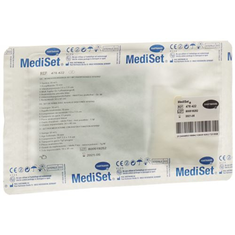 Mediset Wundversorgungsset مع زر قنية B1562