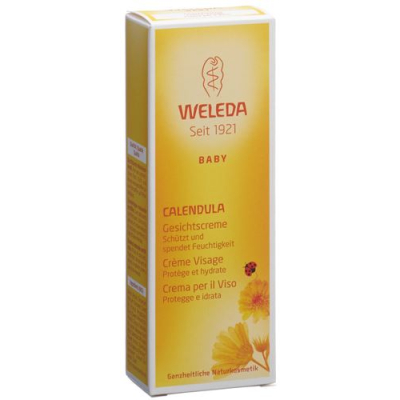 Weleda baby calendula cream face tube 50 מ"ל