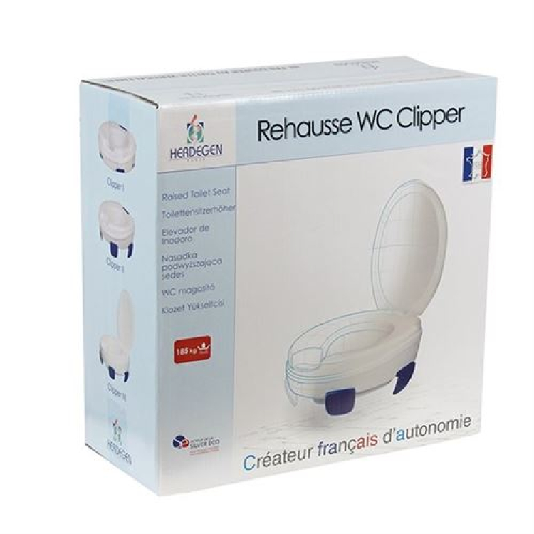 Rialzo WC Sahag 11 cm con coperchio