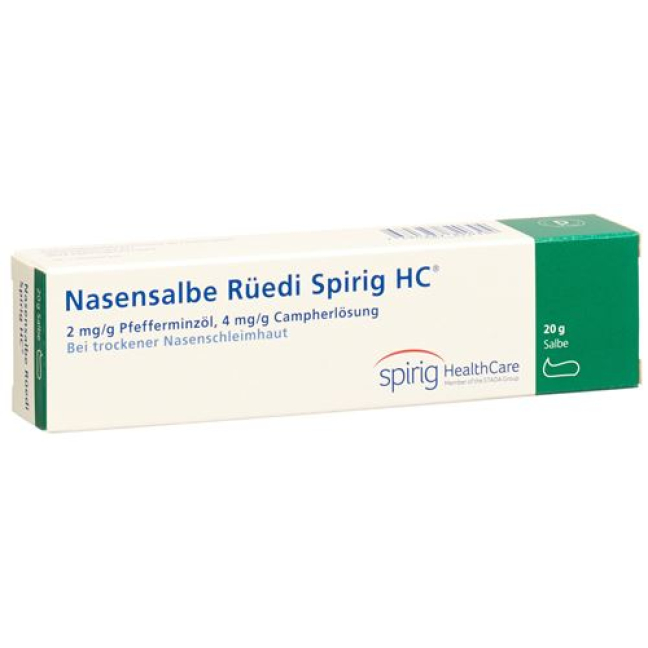 Nasal ointment Rüedi Spirig HC nasal ointment Tb 20 g