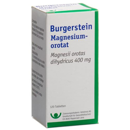 Burgerstein Orotato De Magnesio 120 Comprimidos