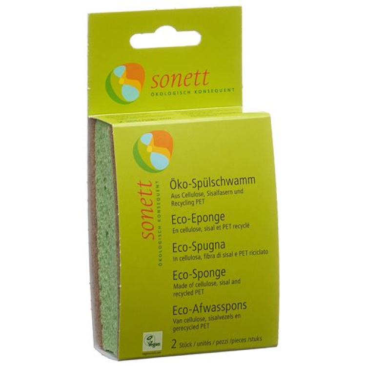 Sonnet Sponge Eco 2 pcs - Eco-Friendly Household Cleaner from Switzerland