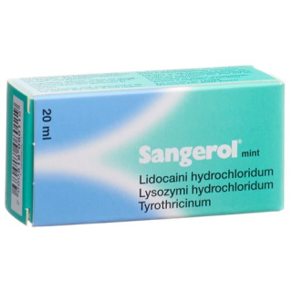 Sangerol dosering oral spray mynte uten sukker 20ml