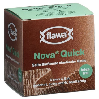 Flawa Nova 快速粘性绷带 6cmx4.5m 不含乳胶