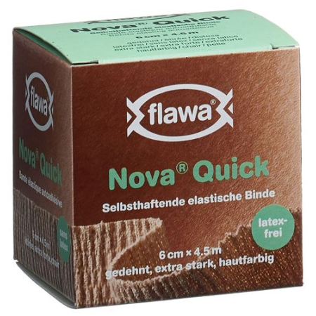 Flawa Nova Quick venda cohesiva 6cmx4.5m sin látex