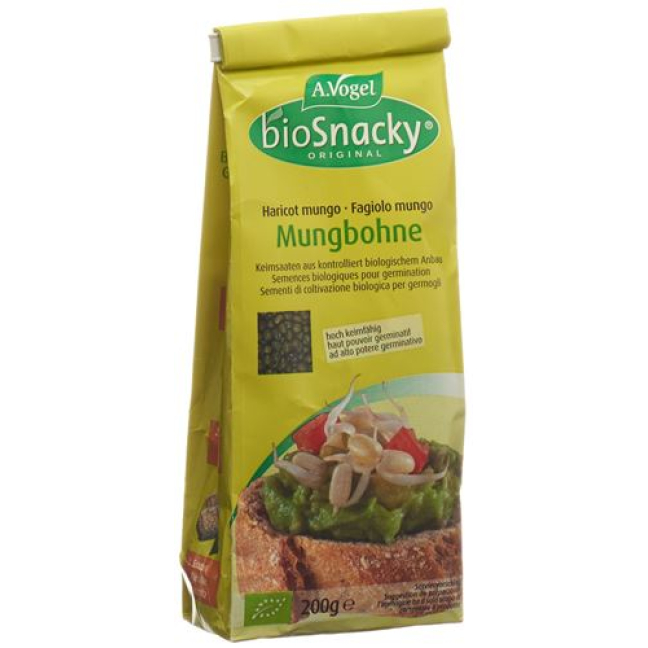A. Vogel Biosnacky Sementes de Feijão Mung Orgânico 200 g