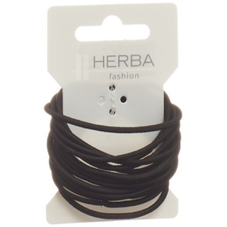 Élastique à cheveux Herba 4,2 cm noir 16 pcs