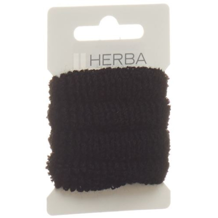 Резинка для волос Herba 4см frottoe черная 4 шт.