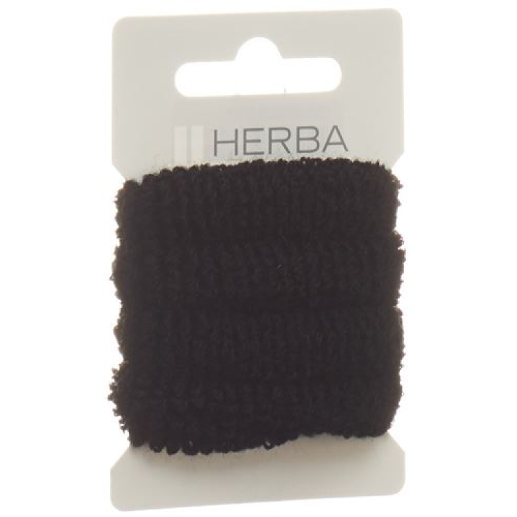 Herba ikat rambut 4cm frottée hitam 4 pcs