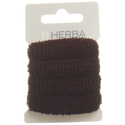 Herba hårslips 4cm frottée brun 4 st