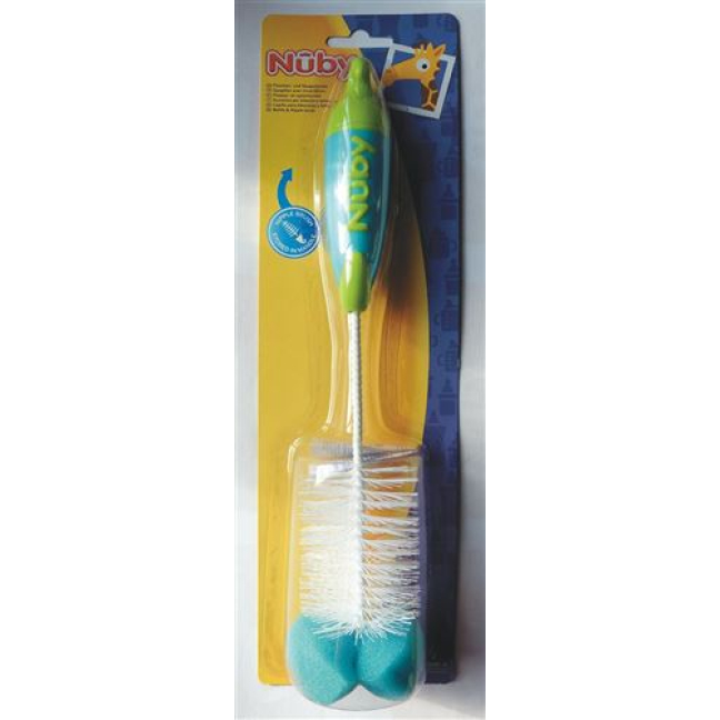 Nuby bottle brush standard including teat brush