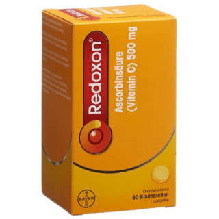 Redoxon Kautabl 500 mg вкус портокал без захар 60 бр