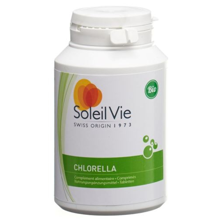 Soleil Vie Bio Chlorella pyrenoidosa أقراص 250 مجم طحالب المياه العذبة 300 قطعة