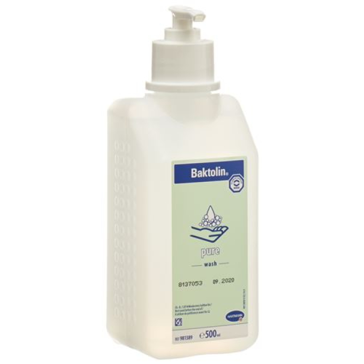 Baktolin pure body wash dengan pam 500 ml