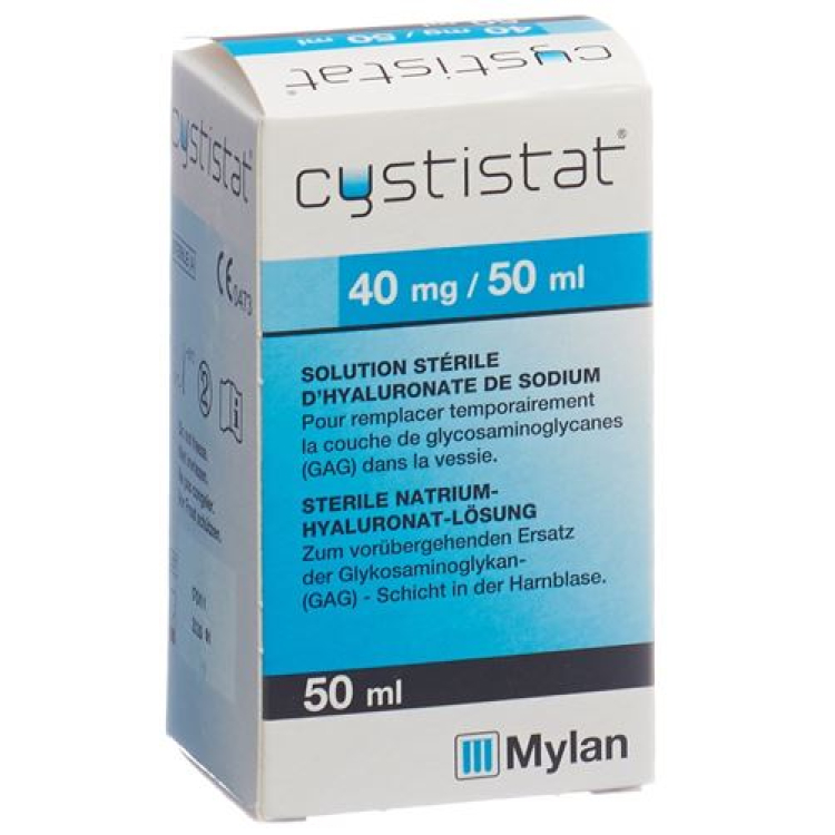 Cystistat Instill Lös 40 mg/50 ml Fl 50 ml