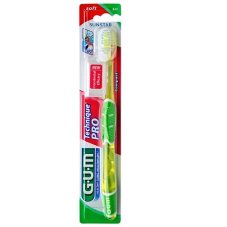 GUM SUNSTAR TECHNIQUE PRO cepillo de dientes compacto suave