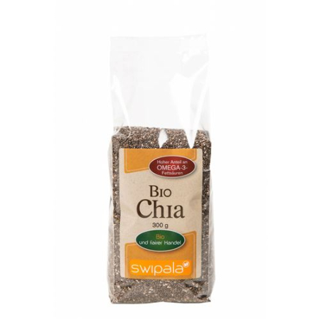 Swipala Chia Seeds (Salvia hispanica L.) Organic Bag 300 g